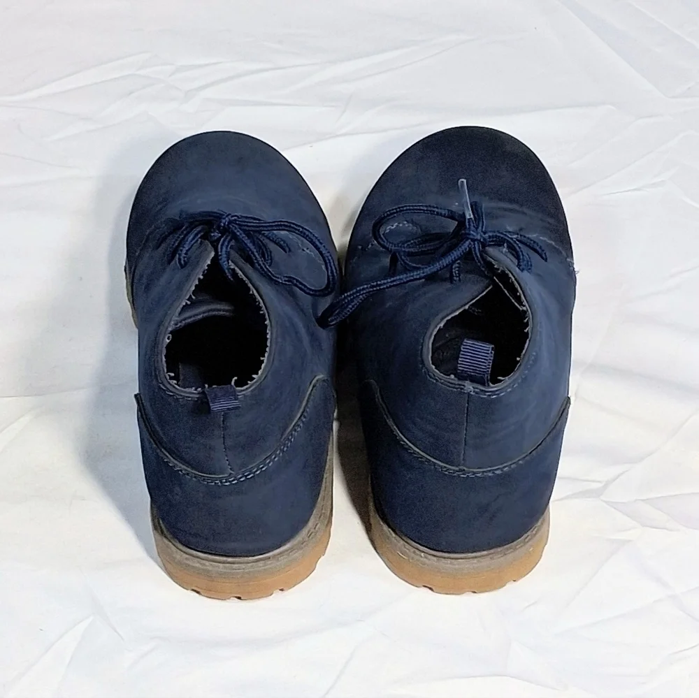 Oshkosh B'gosh Kid's Size 3 Gunther Unique Blue Tie Boots Shoes